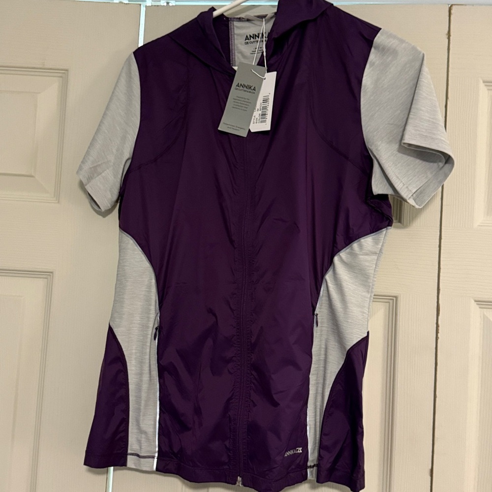 Annika Women's Purple and Gray Top